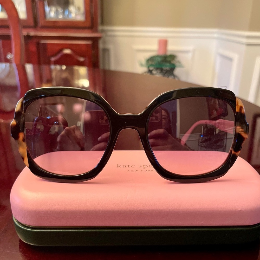 Prada Black/Pink Acetate Angular Oversized Sungla… - image 2